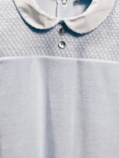 Pyjama bébé garçon en velours – Bleu ciel