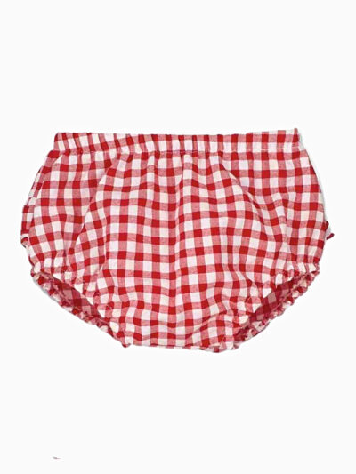 Bloomer bébé fille vichy – Rouge