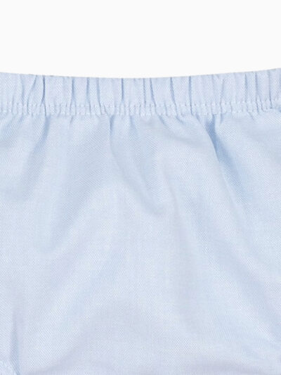 Bloomer bébé garçon en coton – Bleu ciel