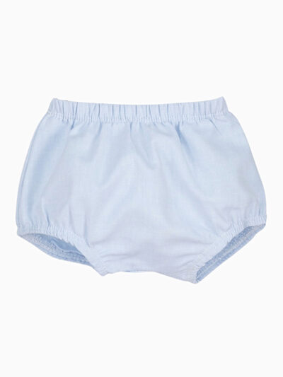 Bloomer bébé garçon en coton – Bleu ciel