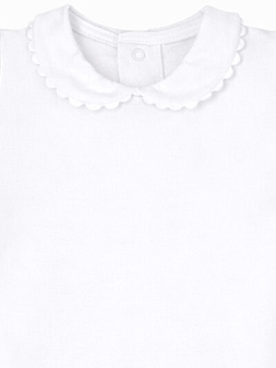 Body de bebé niña con cuello redondo fantasía – Blanco