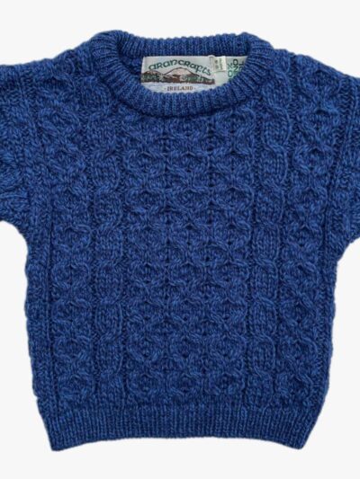 Pull bébé garçon traditionnel – Pure laine mérinos – Bleu