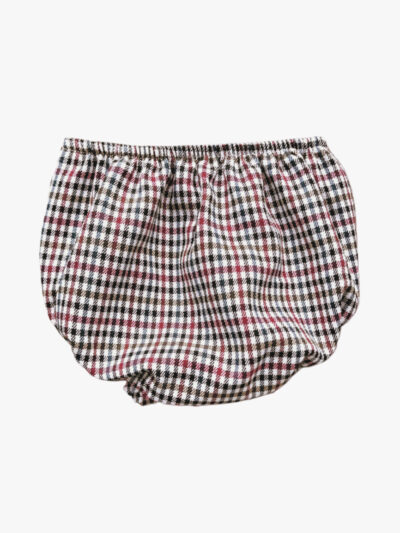 Bloomer bébé mixte tartan – Bordeaux