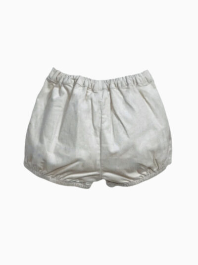 Short bébé mixte en velours de coton – Beige