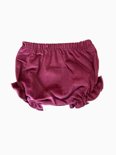 Bloomer bébé fille en velours côtelé – Bordeaux