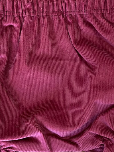 Bloomer bébé fille en velours côtelé – Bordeaux