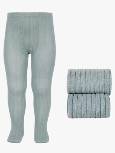 Collant bébé côtelé – Vert pâle