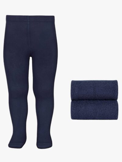 Collant bébé uni – Bleu marine