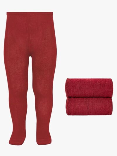 Collant bébé uni – Rouge