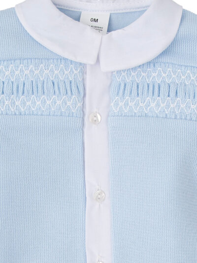 Pyjama naissance ouvert sur le devant – Bleu ciel