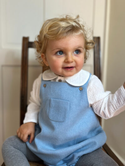 Salopette bébé mixte chaude – Bleu ciel