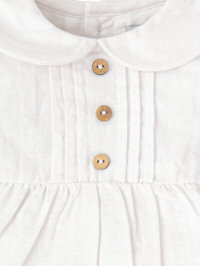 Barboteuse de cérémonie – Blanc