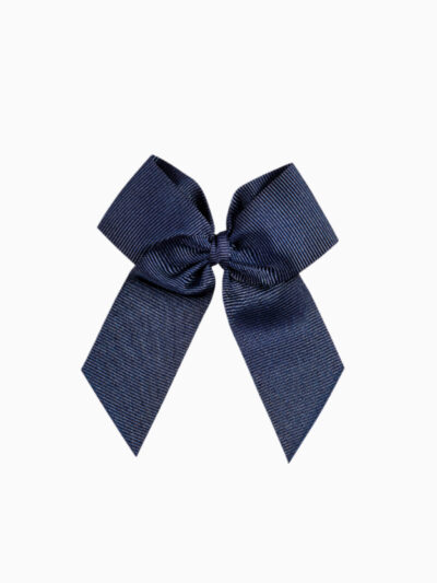 Pasador con lazo de grosgrain – Azul marino