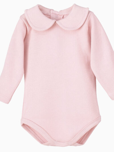 Body de bebé niña con cuello Claudine – Nude