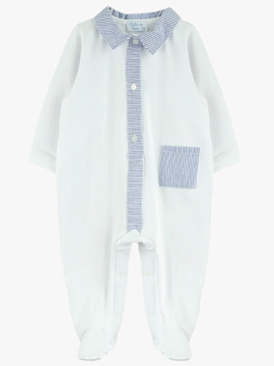 Pyjama bébé garçon « Comme un grand » – Blanc