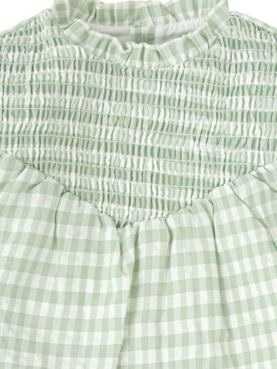 Robe vichy esprit campagne – Vert pâle