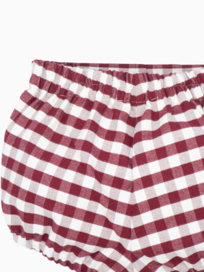 Bloomer bébé garçon vichy – Bordeaux