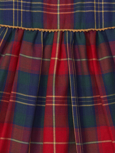 Barboteuse écossaise bébé – Rouge