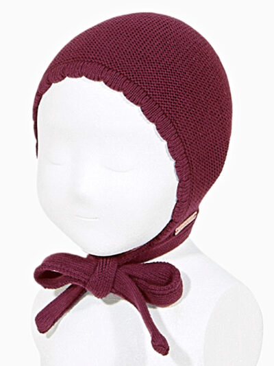 Baby Bonnet – Burgundy