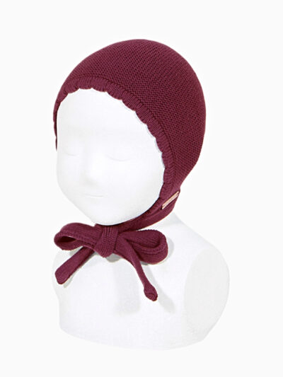 Baby Bonnet – Burgundy