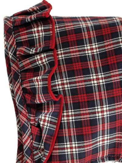 Béguin bébé écossais – Rouge