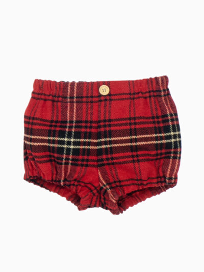 Bloomer bébé écossais laine – Rouge
