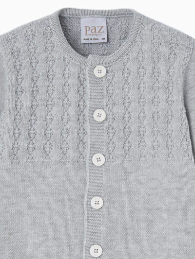 Mono de lana para bebé – Gris