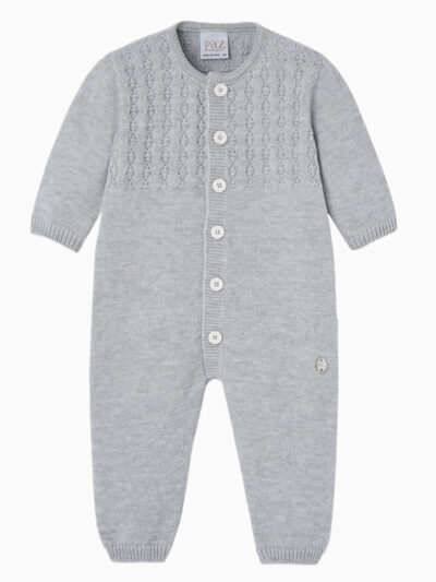Mono de lana para bebé – Gris