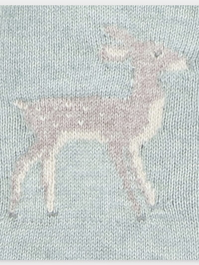 Conjunto para bebé con gorro, diseño de cervatillo – Gris