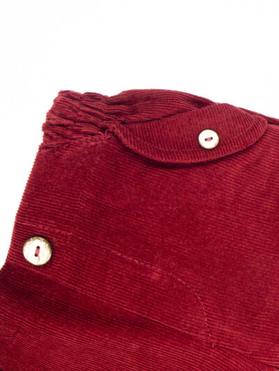 Pantalon bébé en velours côtelé – Bordeaux