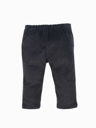 Pantalon bébé en velours côtelé – Gris