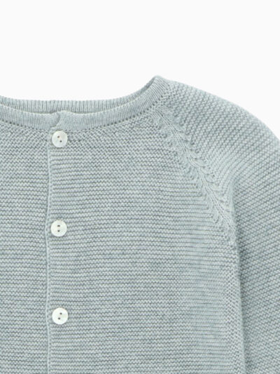 Cardigan bébé – Gris pâle