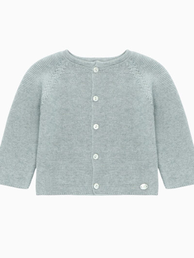 Cardigan bébé – Gris pâle