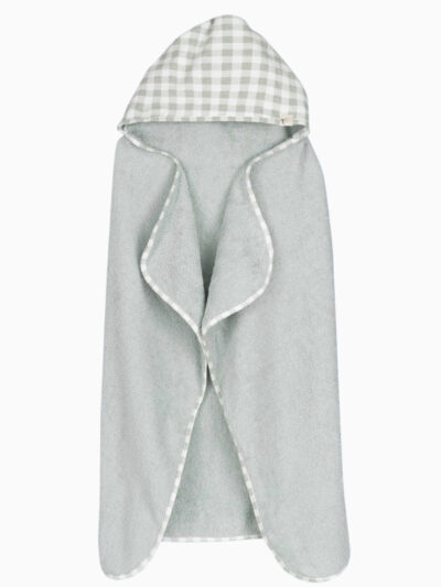 Baby/Child Bath Cape and Wash Mitt – Green – Customizable
