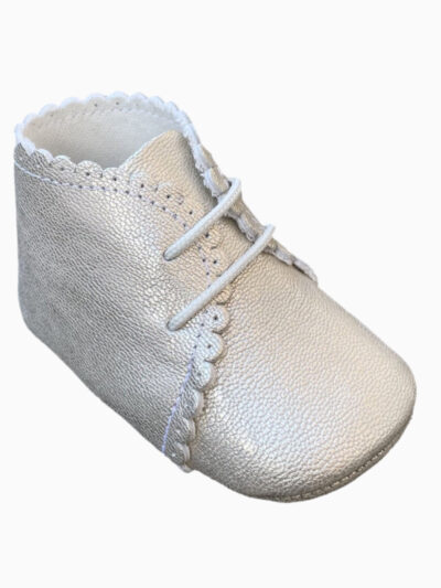 Zapatillas de bebé de cuero – Dorado