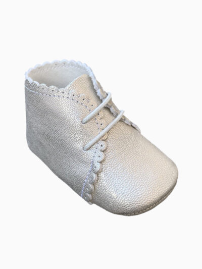 Zapatillas de bebé de cuero – Dorado