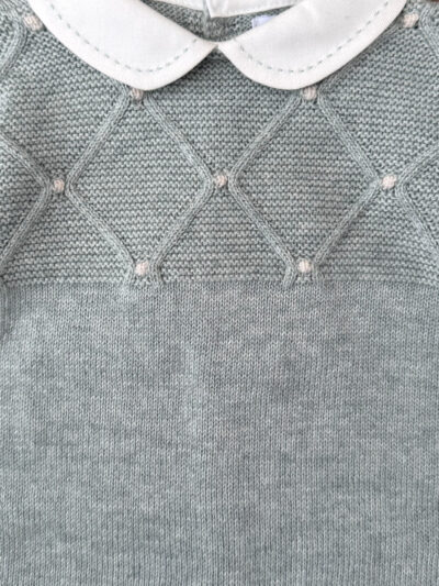 Mono de bebé de lana y algodón – Verde