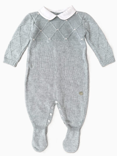 Mono de bebé de lana y algodón – Verde