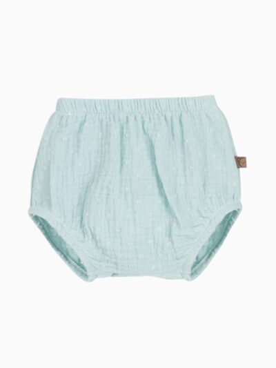 Bloomer bébé fille plumetis en gaze de coton – Vert