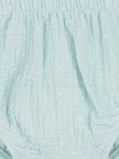 Bloomer bébé fille plumetis en gaze de coton – Vert