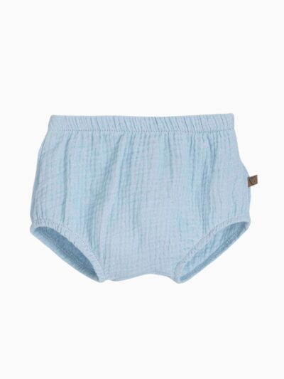 Bloomer bébé en gaze de coton – Bleu ciel