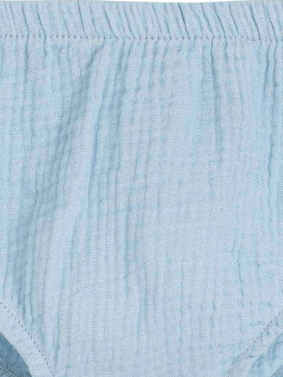 Bloomer bébé en gaze de coton – Bleu ciel