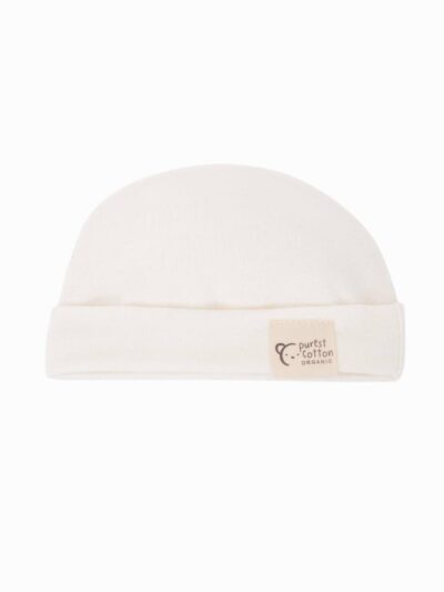 Organic Cotton Beanie and Mittens Set – Cream