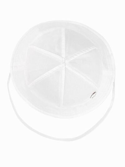 Tie-fastening Sun Hat – White