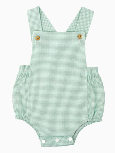Barboteuse bébé en coton doux – Vert