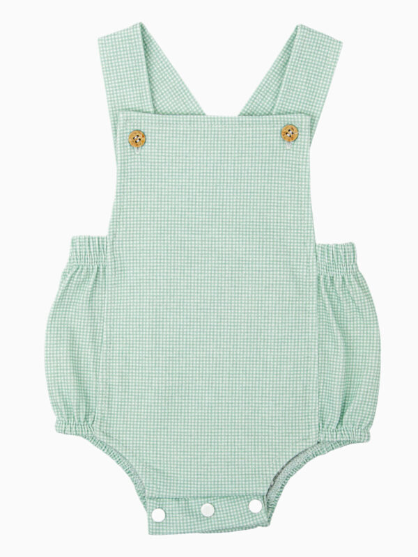 Barboteuse bébé en coton doux – Vert