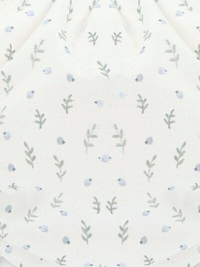 Lot de 2 bloomers bébé fille – Blanc | Petites fleurs bleues & carreaux bleu ciel