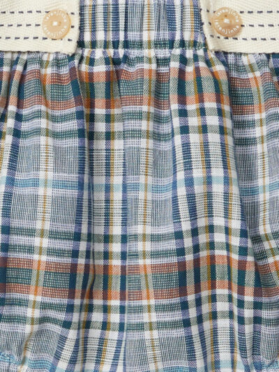 Bloomer bébé garçon à carreaux – Bleu