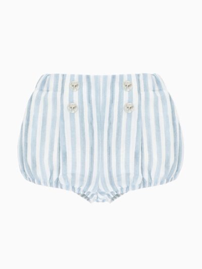 Bloomer bébé garçon rayures poésie – Bleu/blanc