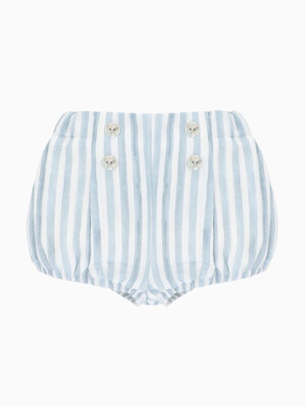 Bloomer bébé garçon rayures poésie – Bleu/blanc